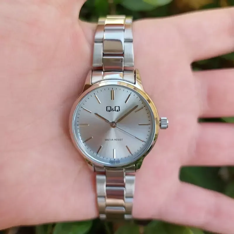 Q&Q Light Blue Dial Quartz Ladies Watch- Q969J222Y